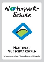 Logo Naturparkschule Naturpark Südschwarzwald in grün, blau und schwarz
